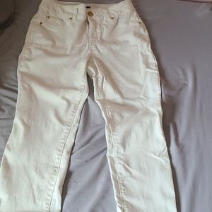 White petite pants